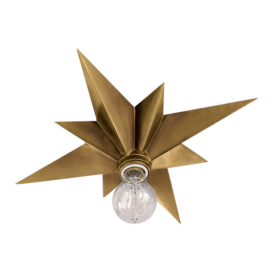 Star Flush Mount - Antique Brass