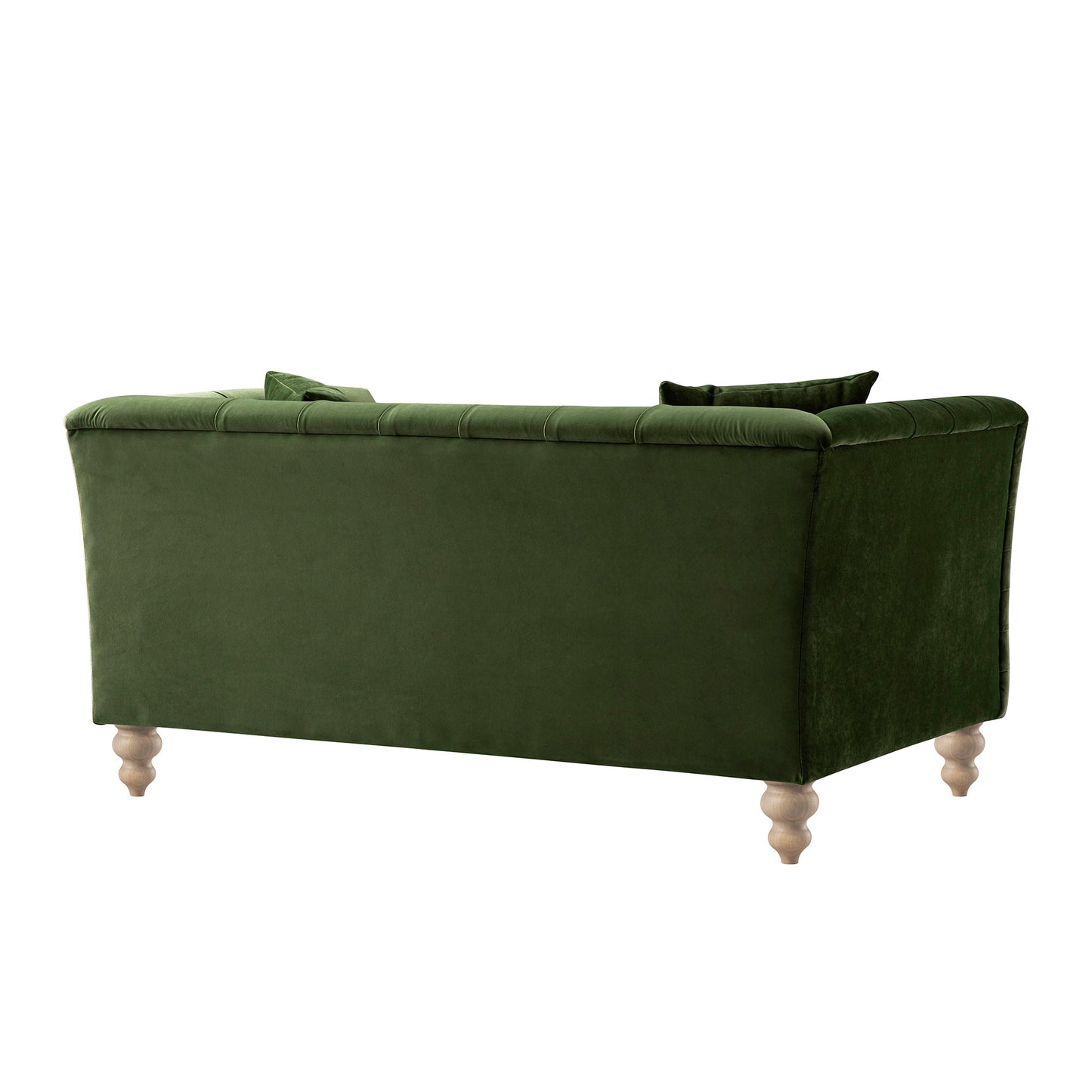 Ashby Chesterfield 2-Seater Sofa, Fern Green Velvet
