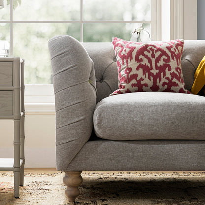 Ashby Chesterfield Armchair, Mist Grey Chenille