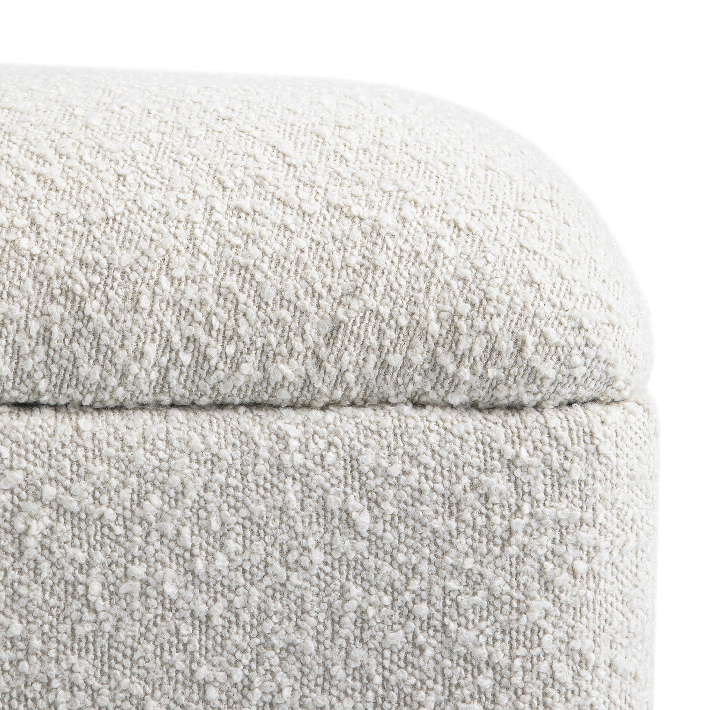Magda Fold-Out Small Double Bed in an Ottoman, Beige Boucle