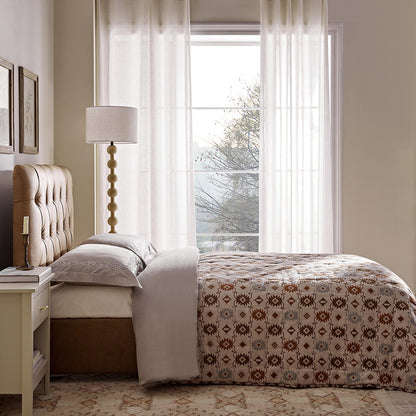 Portland Small Double Buttoned Fold-Out Bed in Ottoman, Tan Faux Suede