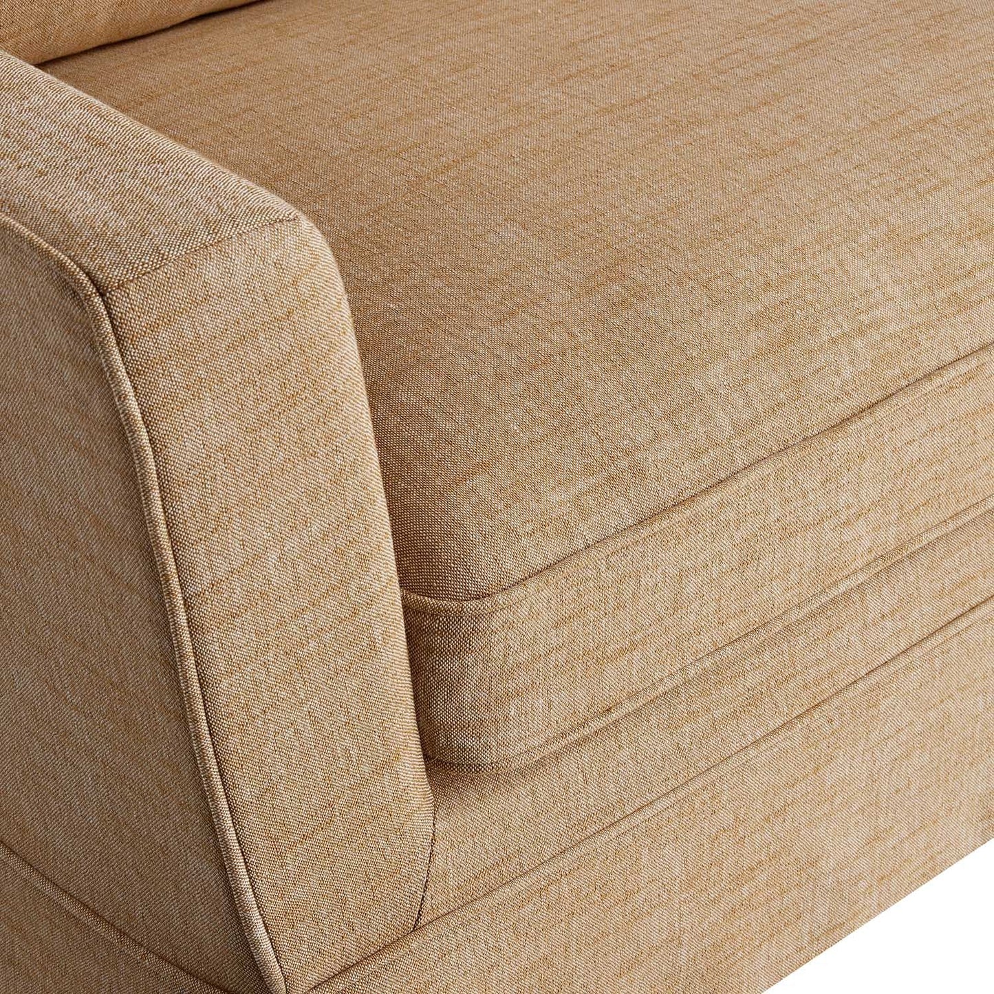 Fitz Skirted Loveseat, Apricot Linen Blend