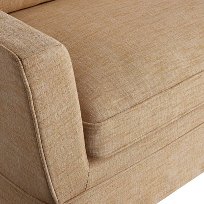 Fitz Skirted Loveseat, Apricot Linen Blend