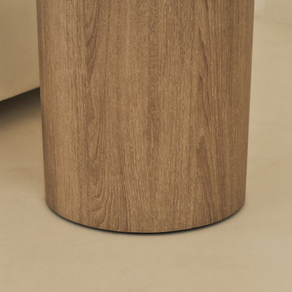 Madison - Washed Wood Round Wooden Side Table