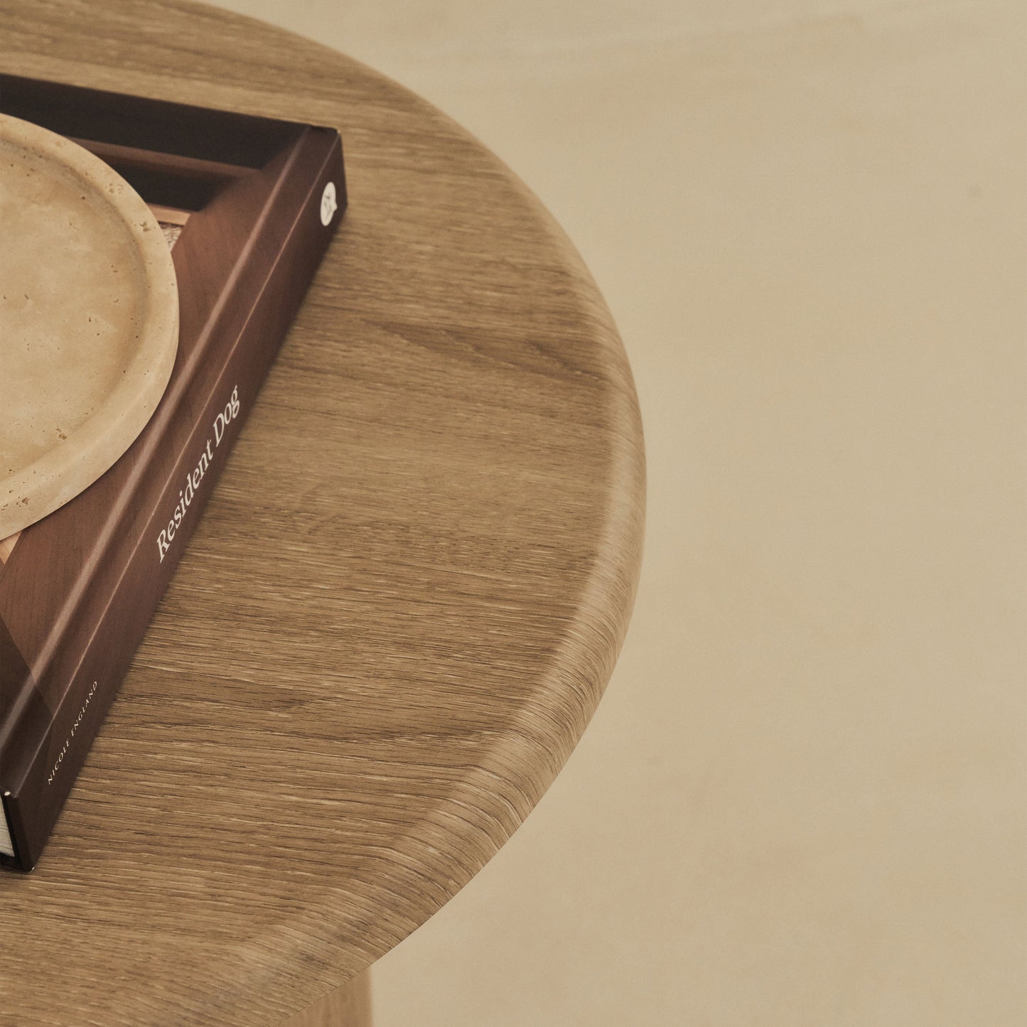 Madison - Washed Wood Round Wooden Side Table