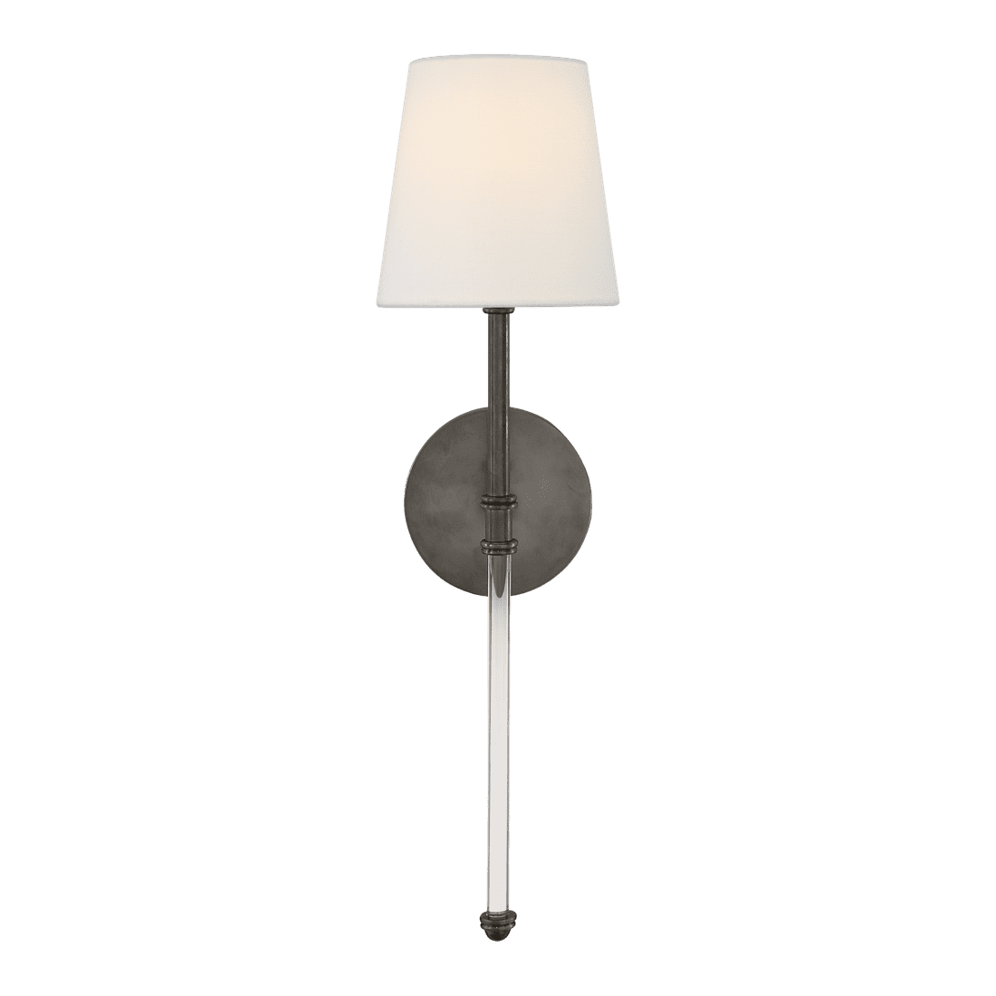 Camille Sconce - Bronze with Linen Shade