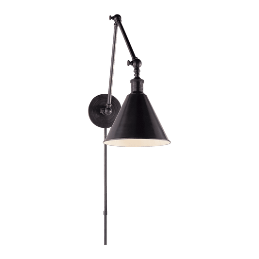 Boston Functional Double Arm Library Light - Bronze