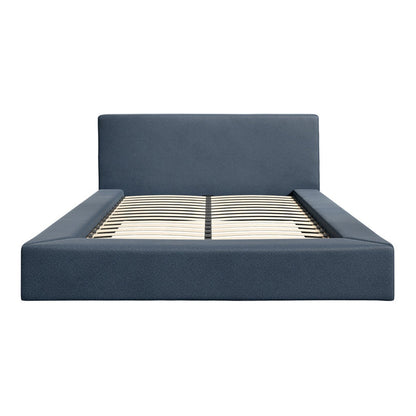 Camden Double Bed - Ink Blue Weave