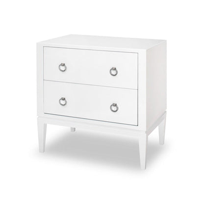 Verona Bedside Table - White High Gloss