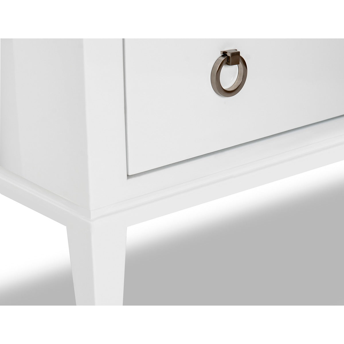 Verona Bedside Table - White High Gloss