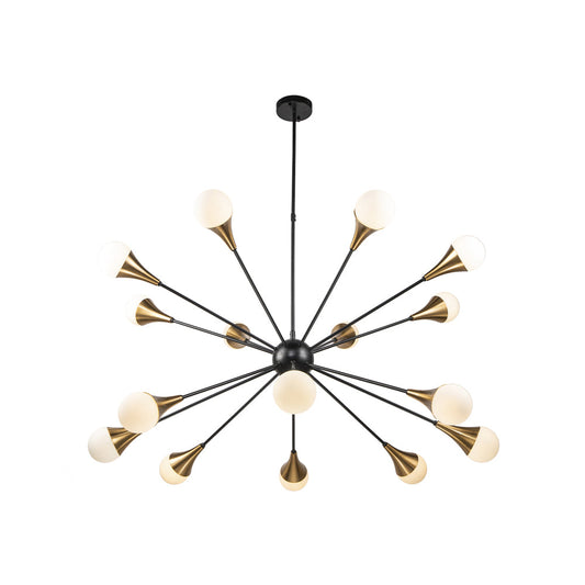 Gamma Pendant Lamp - Black Antique Brass