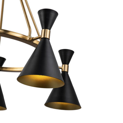 Kensington Pendant Lamp - Black Antique Blass