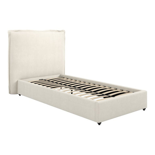 Shiloh Single Bed - Ivory Linen Blend