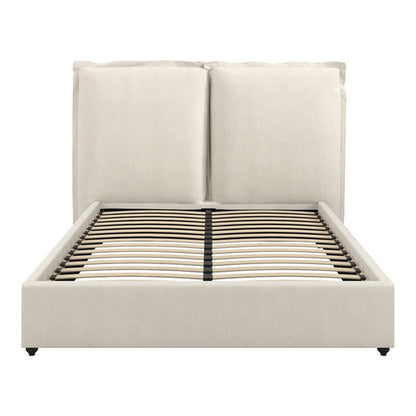 Shiloh Double Bed - Ivory Linen Blend
