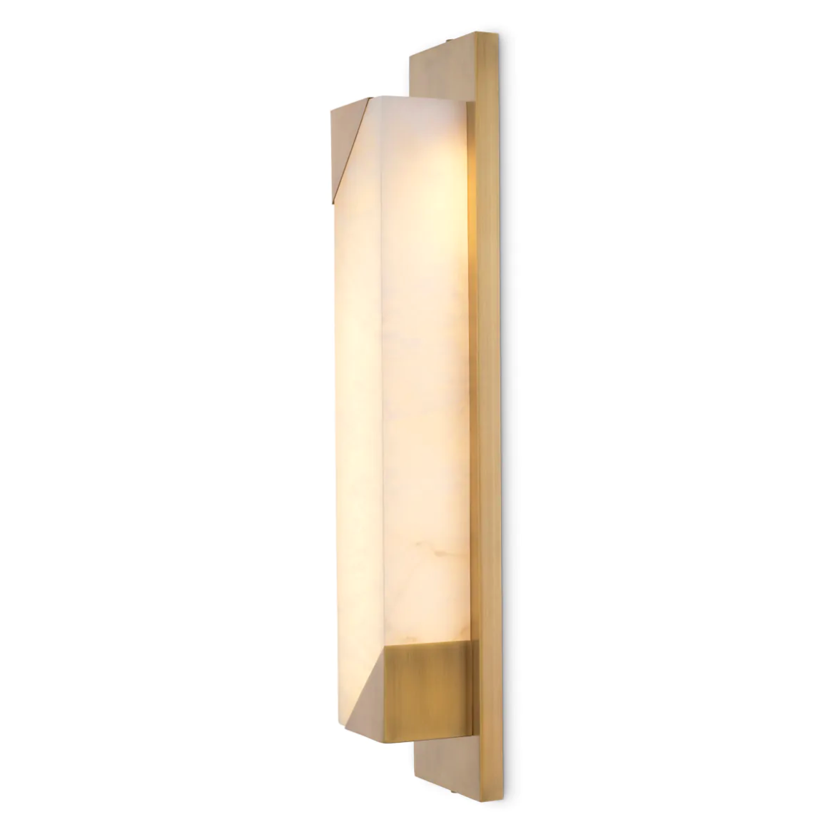Scilla Wall Lamp - Alabaster & Antique Brass