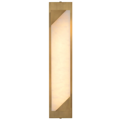 Scilla Wall Lamp - Alabaster & Antique Brass
