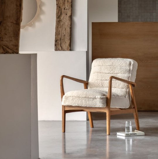 Datsun Armchair - Cream Sheepskin