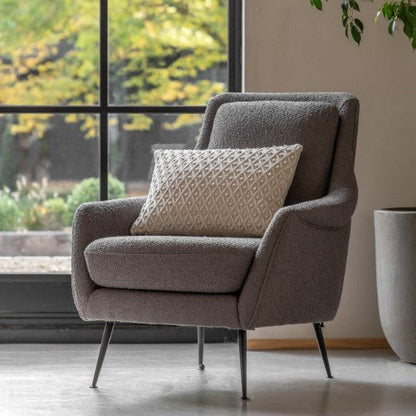 Cameron Armchair - Dark Grey Linen