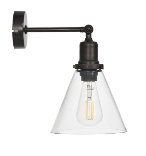 Hoxton Cone Wall Light - Antique Bronze