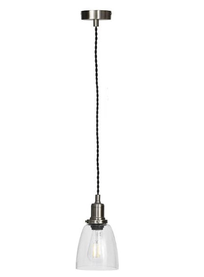 Hoxton Domed Pendant Light - Satin Nickel