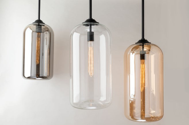 District Small 1 Light Pendant Light - Satin Black | Outlet