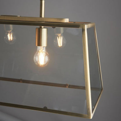 Henley 3 Light Pendant Light - Antique Brass