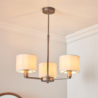 Dani Small 3 Light Pendant Light - Antique Bronze