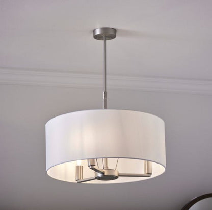 Dani Large 3 Light Pendant Light - Matt Nickel | Outlet