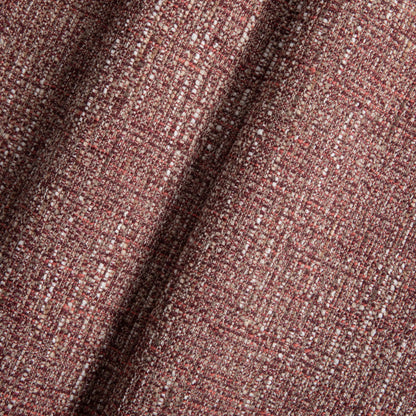 Halston Wooden Dining Chair | Speckled Berry Red Boucle & Walnut