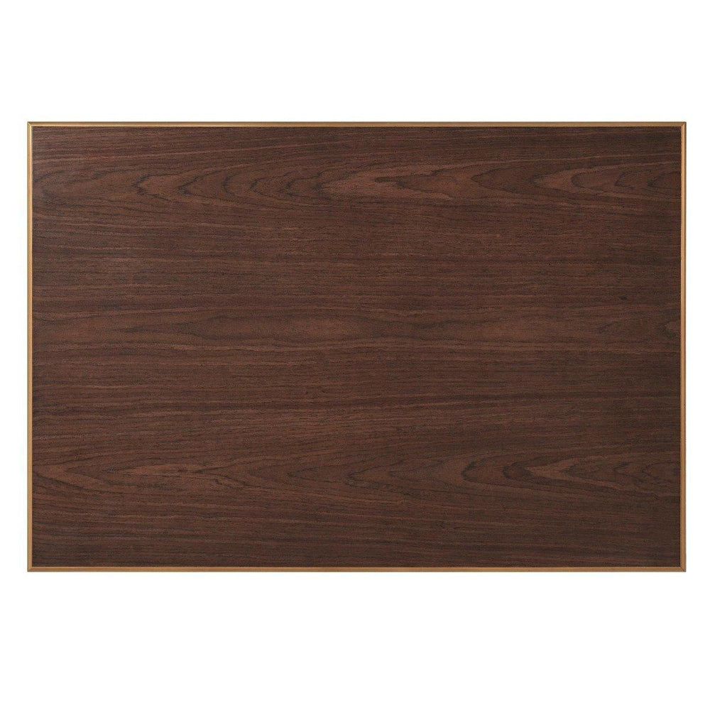 Blain Bedside Table - Macadamia & Brass