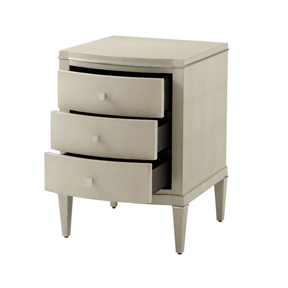 Bedside Table - Overcast Shagreen