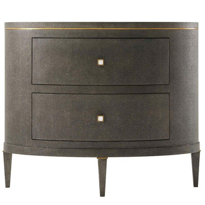 Eli Bed -side Table - Tempest & Brushed Brass