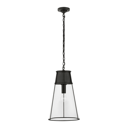 Robinson Large Pendant - Bronze with Clear Glass