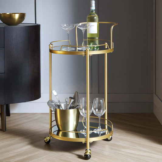 Berkeley Gold Effect Drink Trolley