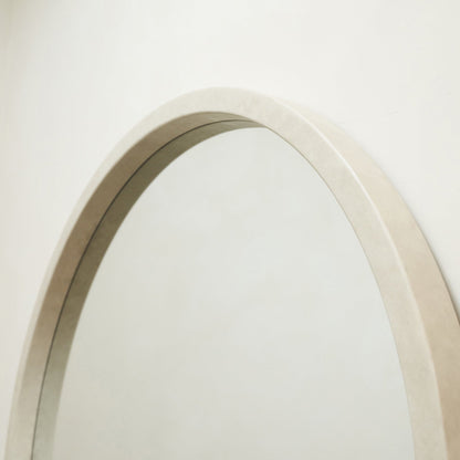 Tamara - Extra Large Concrete Round Wall Mirror 120cm x 120cm