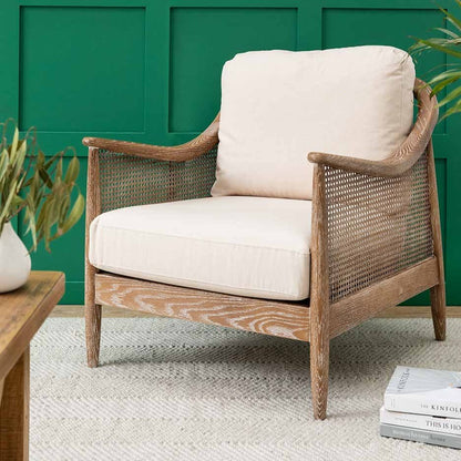 Templecombe Rattan Armchair - Oatmeal