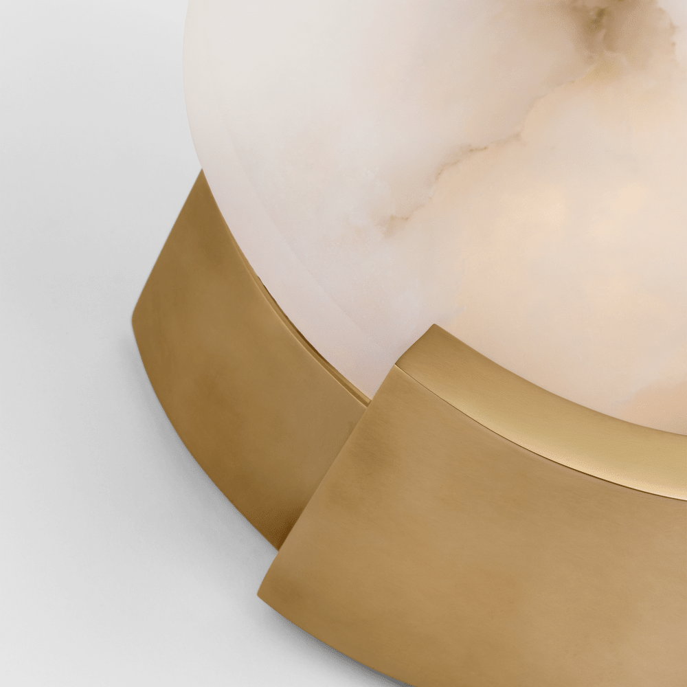 Melange Sconce - Antique-Burnished Brass with Alabaster