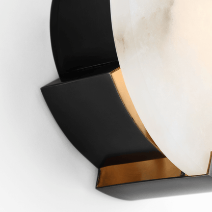 Melange Sconce - Bronze with Alabaster