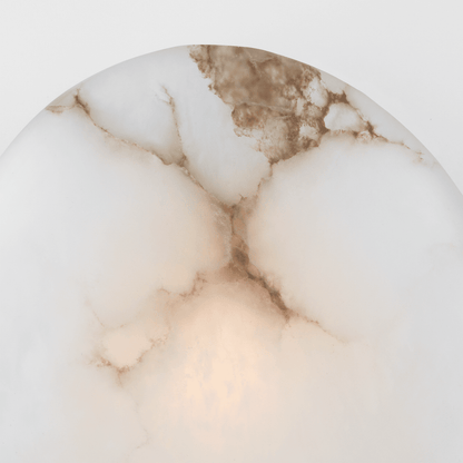 Melange Sconce - Polished Nickel with Alabaster