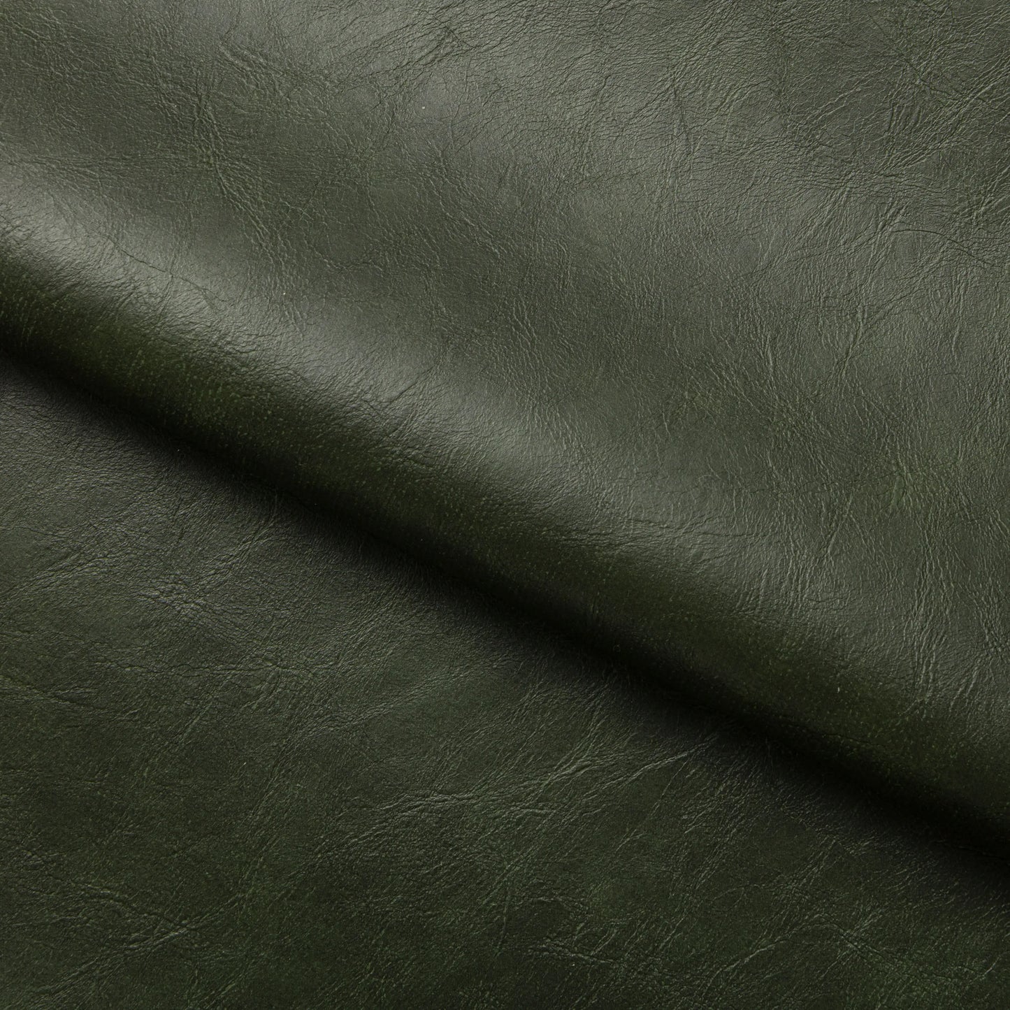 Halston Dining Chair | Vintage Green Faux Leather & Walnut