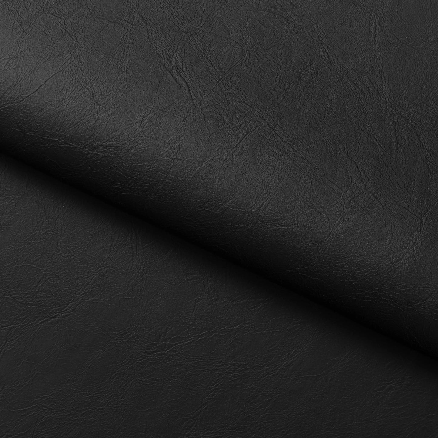 Maddox Stackable Dining Chair | Vintage Black Faux Leather & Brass