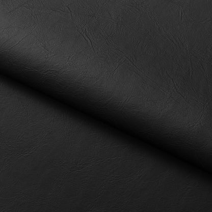 Caleb Wooden Dining Chair | Noir Black Faux Leather & Walnut