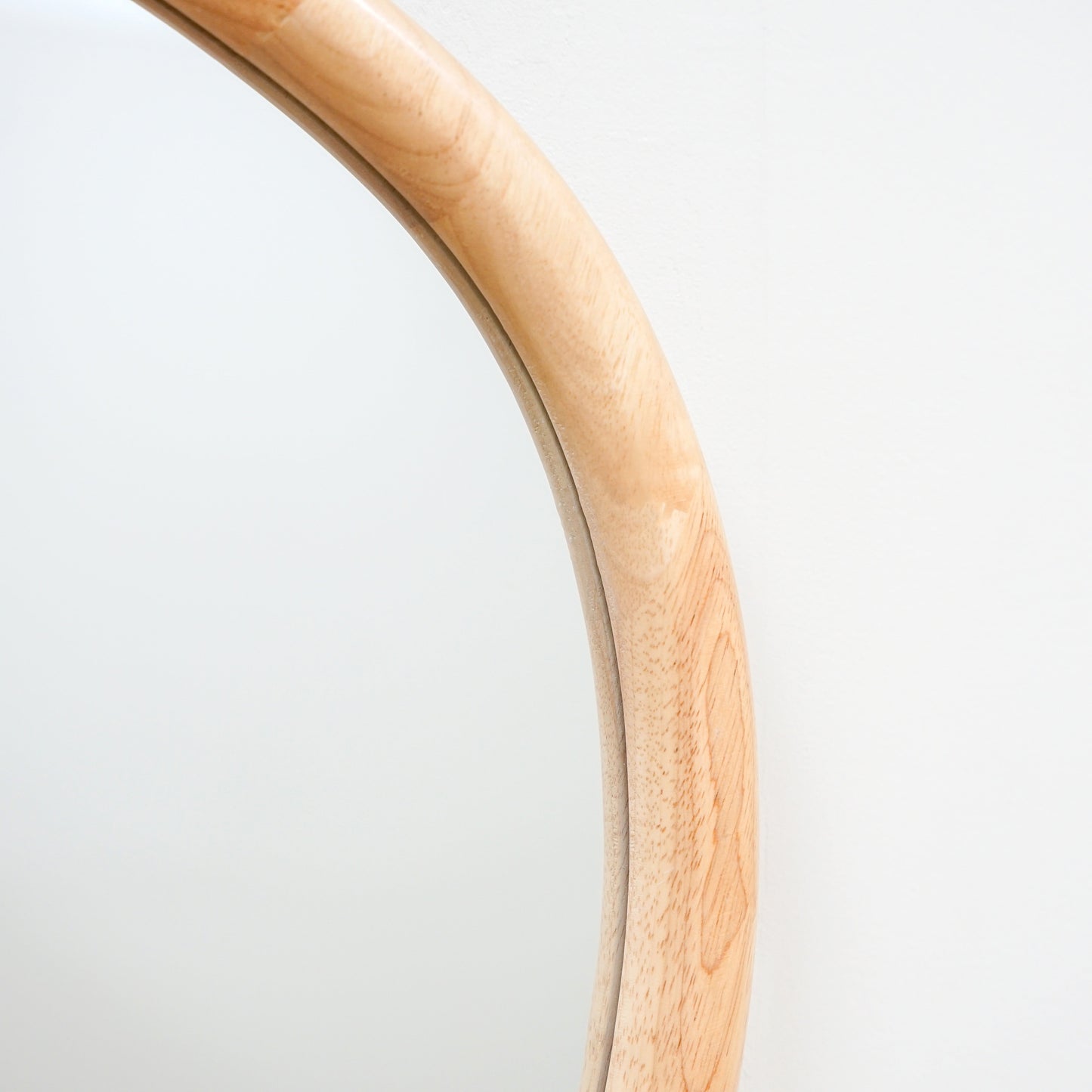 Aaliyah - Light Wood Irregular Wall Mirror 110cm x 80cm