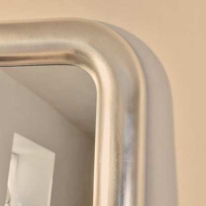 Obsidian - Full Length Rectangular Brushed Chrome Extra Large Mirror 200cm x 120cm