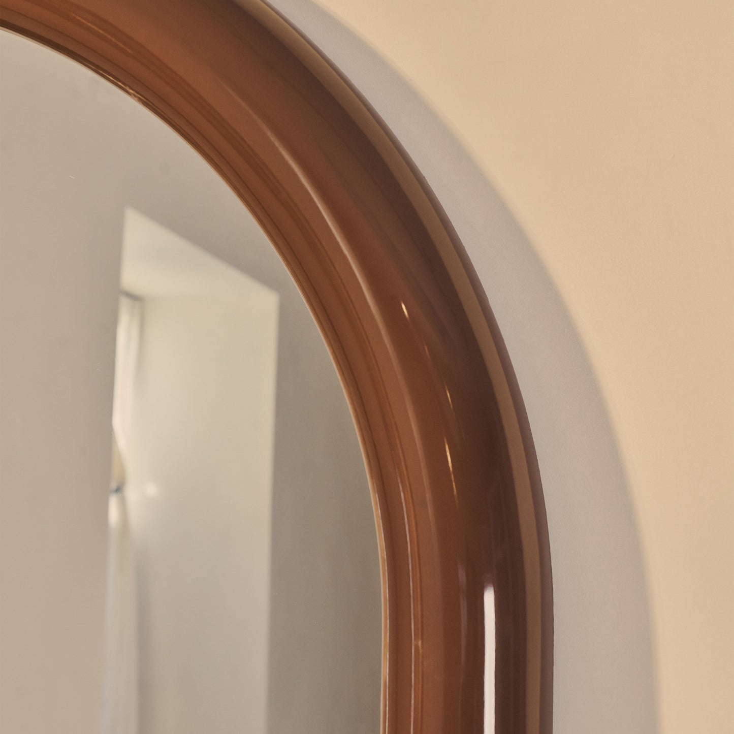 Obsidian - Full Length Arched Chocolate Gloss Extra Large Mirror 200cm x 120cm