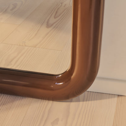 Obsidian - Full Length Arched Chocolate Gloss Extra Large Mirror 200cm x 120cm