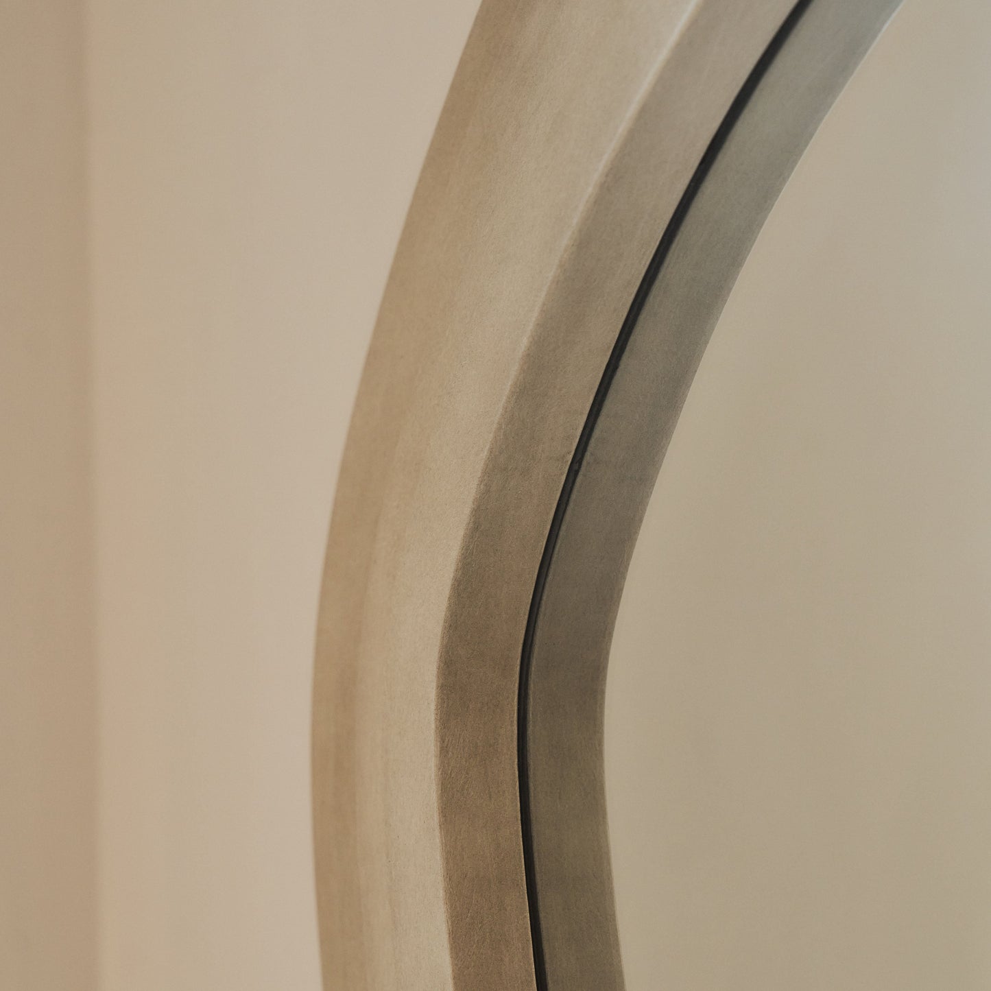 Luciana - Full Length Wave Concrete Extra Large Mirror 180cm x 105cm