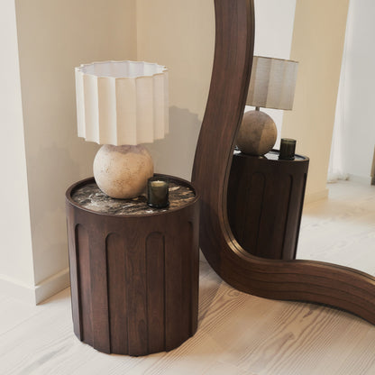 Luciana - Full Length Irregular Dark Wood Extra Large Mirror 200cm x 115cm