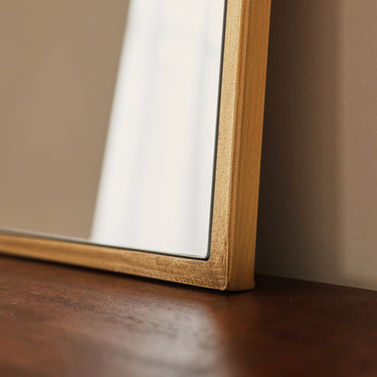 Liberty - Gold Arched Metal Wall Mirror 50cm x 30cm