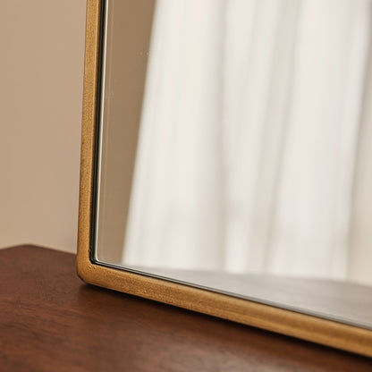 Liberty - Gold Arched Metal Wall Mirror 50cm x 30cm